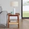 Alaterre Furniture Rectangle End Table, 20 in W, 20 in L, Solid Acacia, Warm Chestnut ANCA0170 - alternate 4